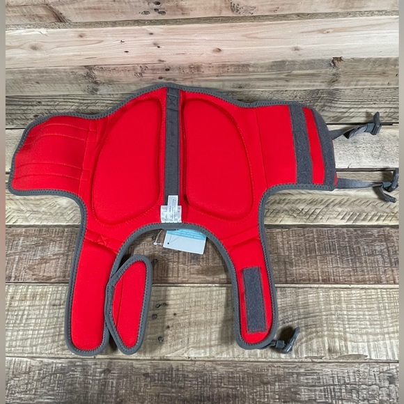 Frisco Dog Life Jacket Small 15-30 lb Neoprene Red Gray 16-20” Girth Water Float - Picture 8 of 13